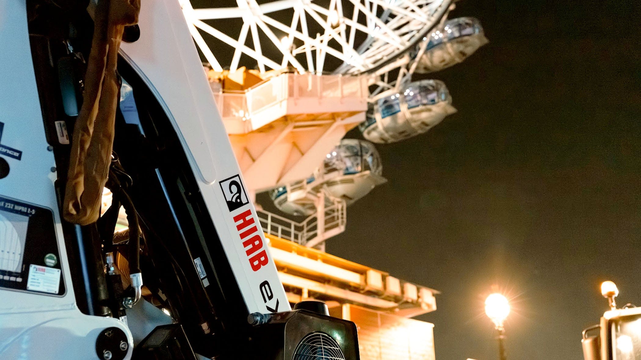 HIAB cranes installed on the iconic London Eye as part of landmark upgrade project